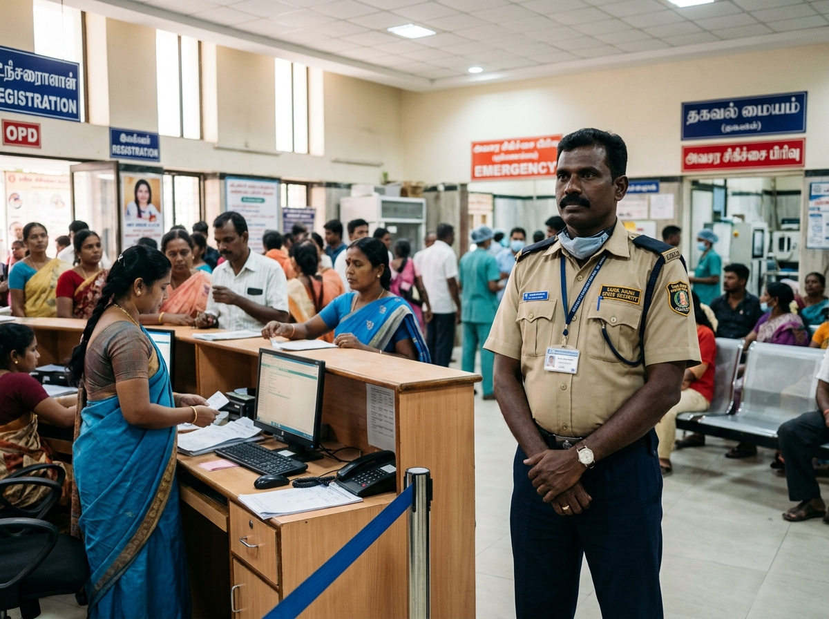 Hospital reception security